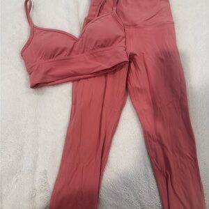 Lululemon Athletica Pink Sports Bra and Pants